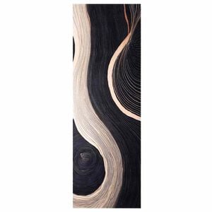 vidaXL Tapis de Cuisine Noir 180 x 60 cm Velours
