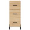 vidaXL Buffet haut Chêne sonoma 34,5x34x180 cm Bois d'ingénierie
