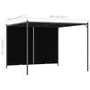 vidaXL Pergola de jardin avec toit r&eacute;tractable 3x3 m Anthracite