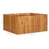 vidaXL Lit sur&eacute;lev&eacute; de jardin 100x100x50 cm Bois massif d'acacia