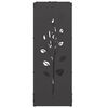 vidaXL Portant de bois chauffage noir 40x30x80 cm