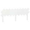 vidaXL T&ecirc;te de lit Blanc 196x3x80,5 cm Bois massif de pin
