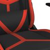 vidaXL Chaise de jeu Noir et rouge Similicuir