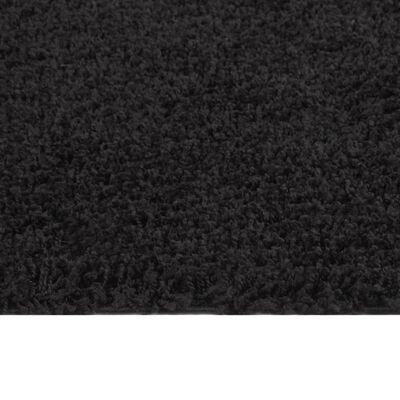 vidaXL Tapis shaggy à poils longs Noir 200x290 cm