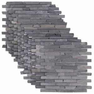vidaXL Carreaux Mosa&iuml;ques Gris 30 x 30 cm Marbre