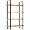 vidaXL Biblioth&egrave;que &agrave; 4 niveaux 120x40x180 cm Bois d'acacia massif