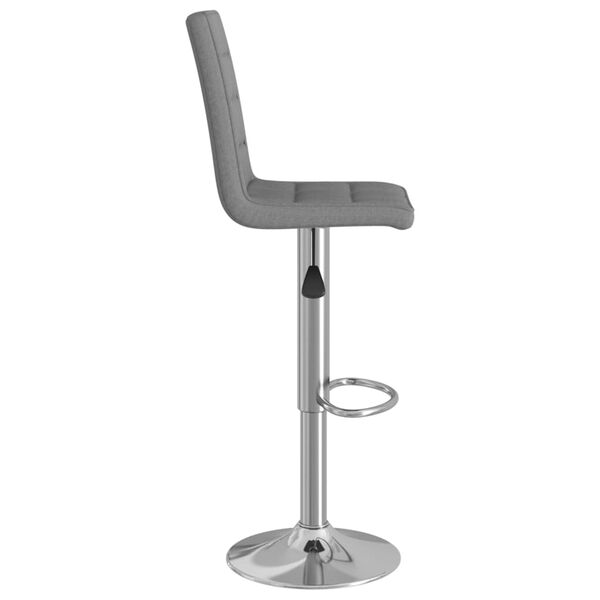 vidaXL Tabouret de bar Gris clair Tissu