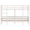 vidaXL Lit superpos&eacute; sans matelas blanc 90x190 cm bois de pin massif