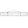 vidaXL Paniers à gabions arqués 6 pcs 300x50x40/60 cm fer galvanisé