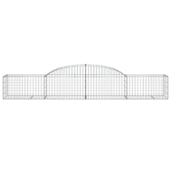 vidaXL Paniers à gabions arqués 6 pcs 300x50x40/60 cm fer galvanisé
