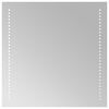 vidaXL Miroir de salle de bain LED Transparent 50 x 50 cm verre tremp&eacute;