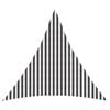 vidaXL Voile d'ombre 4 x 4 x 4 m HDPE Triangulaire Anthracite et blanc