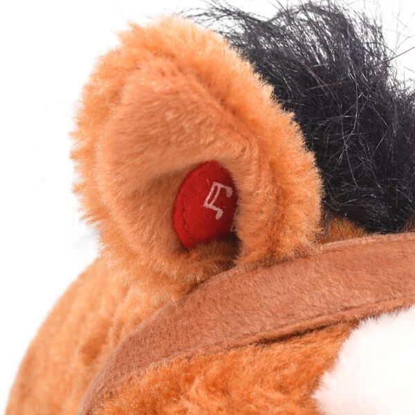 vidaXL Jouet en peluche Cheval Marron