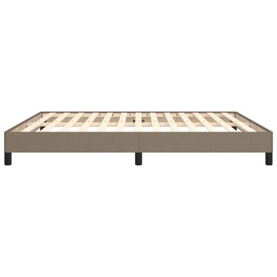 vidaXL Cadre de lit sans matelas taupe 160x200 cm tissu