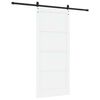 vidaXL Porte coulissante Blanc 93 x 211 cm Pin massif