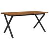 vidaXL Table &agrave; manger en bord vivant 160 x 90 x 75 cm