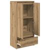 vidaXL Armoire avec tiroir ch&ecirc;ne artisanal 55,5x34x119,5 cm