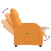 vidaXL Fauteuil &eacute;lectrique de massage Jaune Tissu