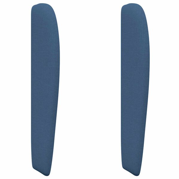 vidaXL Oreille de t&ecirc;te de lit Bleu 80 x 23 x 6 cm tissu