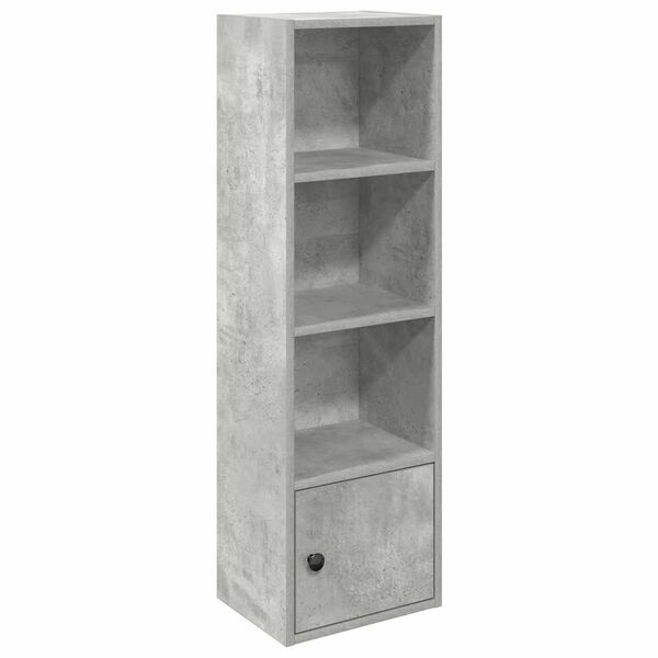 vidaXL Biblioth&egrave;que gris b&eacute;ton 31x24x102 cm bois d'ing&eacute;nierie