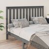 vidaXL T&ecirc;te de lit Gris 166x6x101 cm Bois massif de pin