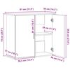 vidaXL Support pour aquarium blanc 81x36x73 cm bois d'ingénierie