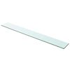 vidaXL Panneau pour &eacute;tag&egrave;re Verre transparent 100 x 12 cm