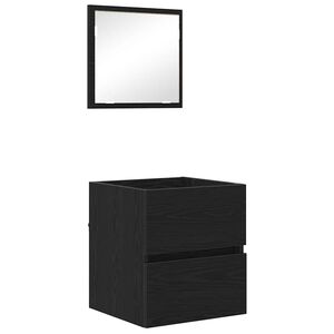 vidaXL Cabinet de salle de bain Ch&ecirc;ne noir 41 x 38,5 x 45 cm