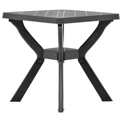 vidaXL Table de bistro Anthracite 70x70x72 cm Plastique