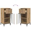 vidaXL Ensemble de mobilier de salle de bain 2 pcs chêne artisanal