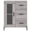 vidaXL Buffet haut Sonoma gris 69,5x34x180 cm Bois d'ingénierie