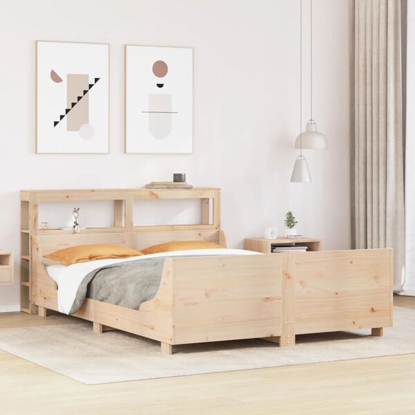 vidaXL Cadre de lit sans matelas 150x200 cm bois de pin massif