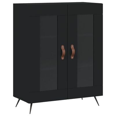 vidaXL Buffet noir 69,5x34x90 cm bois d'ingénierie