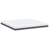 vidaXL Matelas Blanc et Gris 180 x 200 cm Tissu jacquard