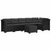 vidaXL Canap&eacute; de Jardin 6 Places avec Coussins Aspect Rattan PP