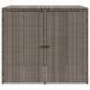 vidaXL Boîte de poubelle 2 pcs Gris 65 x 80 x 115 cm Polyéthylène