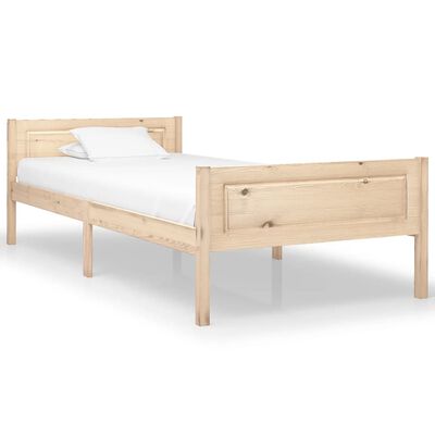 vidaXL Cadre de lit sans matelas bois massif de pin 100x200 cm