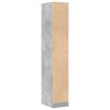 vidaXL Armoire d'apothicaire gris b&eacute;ton 30x41x174,5 cm bois ing&eacute;nierie