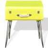 vidaXL Table de chevet 49,5x36x60 cm Jaune