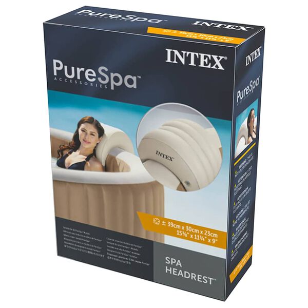 Intex Appui-tête gonflable de spa 39x30x23 cm