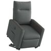 vidaXL Fauteuil inclinable électrique gris foncé tissu