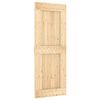 vidaXL Porte coulissante NARVIK 80 x 210 cm (213,5 cm) Naturel et noir