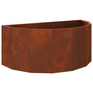 vidaXL Jardini&egrave;re Rouill&eacute; 90 x 45 x 35 cm Acier patin&eacute;