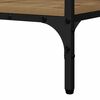 vidaXL Table console avec &eacute;tag&egrave;re ch&ecirc;ne artisanal 100 x 32 x 75 cm