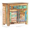 vidaXL Buffet 70x35x65 cm Bois de récupération massif
