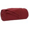 vidaXL Couvertures &agrave; jeter 24 pc Bordeaux 170 x 130 cm 7.81 kg Polaire