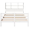 vidaXL Lit biblioth&egrave;que sans matelas blanc 120x190 cm bois pin massif