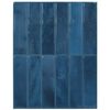 vidaXL Carrelage rectangulaire 50 pi&egrave;ces Bleu 29 x 23 x 0,08 cm