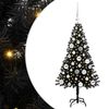 vidaXL Sapin de No&euml;l Noir 120 cm PVC