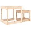 vidaXL Tables &agrave; sable 2 pcs bois de pin massif